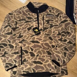 Burlebo Tan and Brown Fleece Jacket